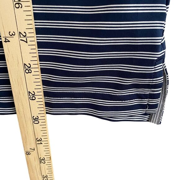 Adidas Golf Shirt Mens‎ L Blue White Striped Ultimate 365 Performance Polo - Picture 5 of 10